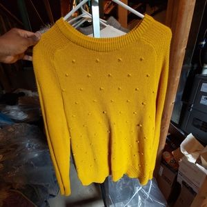 Yellow Sweater With Dots